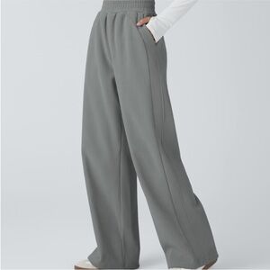 Halara Women's Gray Wide-Leg Pants corduroy